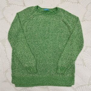 J McLaughlin Green Marled Crewneck Sweater- Size XL